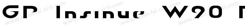 GP Insinue W90 Regular字体转换